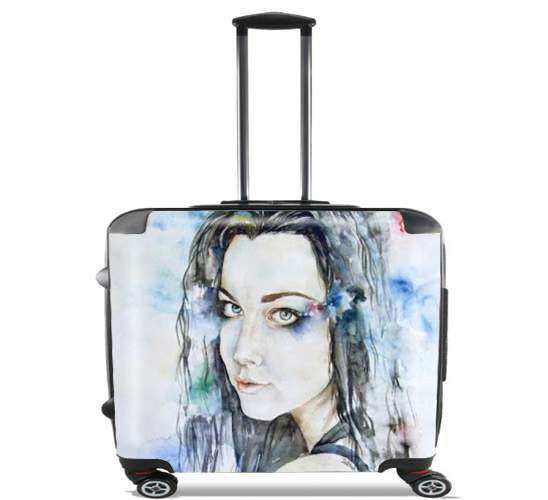  Amy Lee Evanescence watercolor art para Ruedas cabina bolsa de equipaje maleta trolley 17" laptop