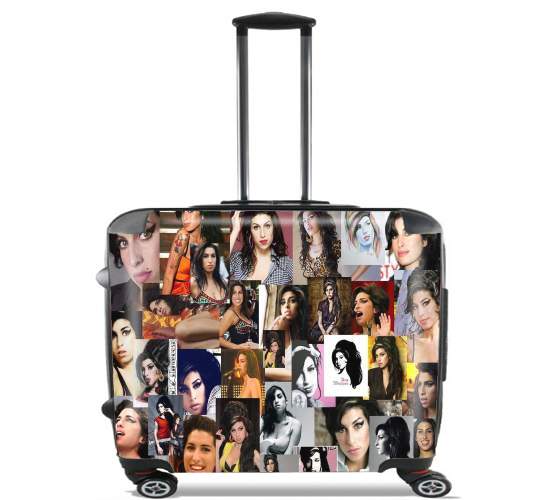  Amy winehouse para Ruedas cabina bolsa de equipaje maleta trolley 17" laptop