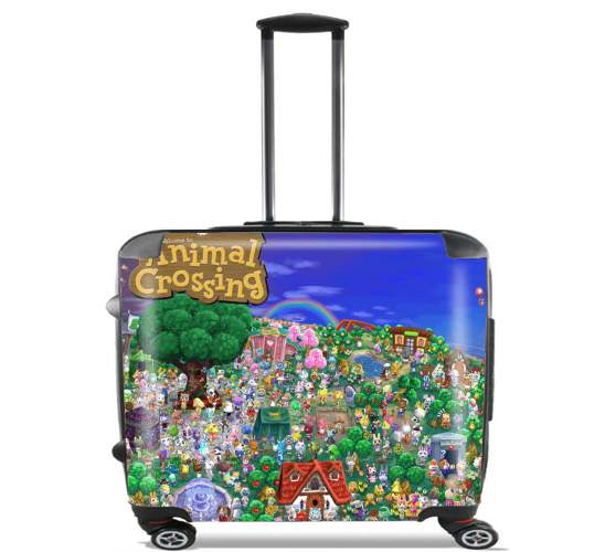  Animal Crossing Artwork Fan para Ruedas cabina bolsa de equipaje maleta trolley 17" laptop