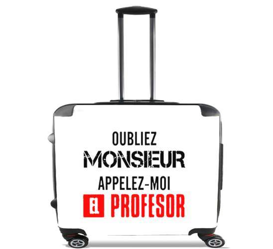  Appelez Moi El Professeur para Ruedas cabina bolsa de equipaje maleta trolley 17" laptop