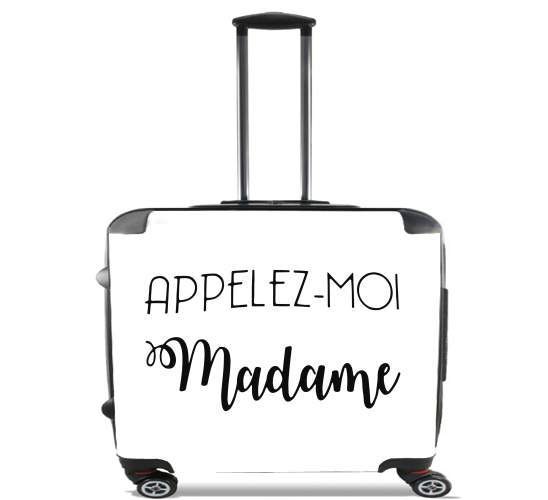  Appelez moi madame para Ruedas cabina bolsa de equipaje maleta trolley 17" laptop