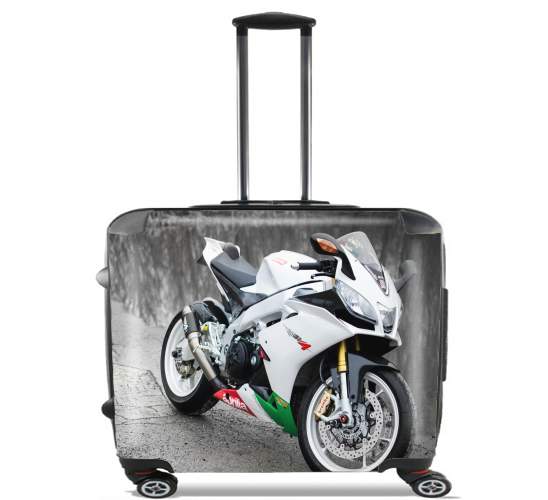  aprilia moto wallpaper art para Ruedas cabina bolsa de equipaje maleta trolley 17" laptop