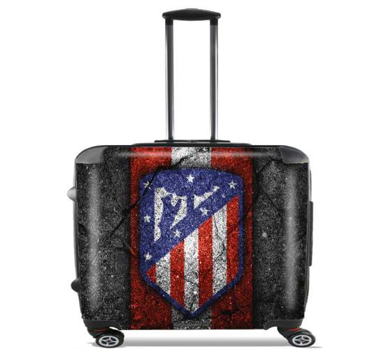  Atletico madrid para Ruedas cabina bolsa de equipaje maleta trolley 17" laptop