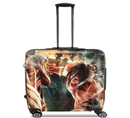  Attack on titan - Shingeki no Kyojin para Ruedas cabina bolsa de equipaje maleta trolley 17" laptop