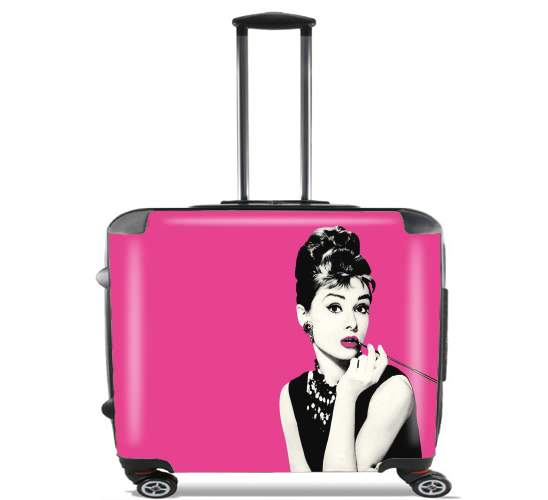  audrey hepburn para Ruedas cabina bolsa de equipaje maleta trolley 17" laptop