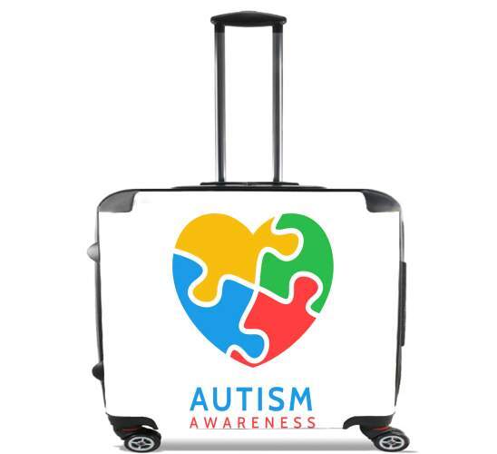  Autisme Awareness para Ruedas cabina bolsa de equipaje maleta trolley 17" laptop