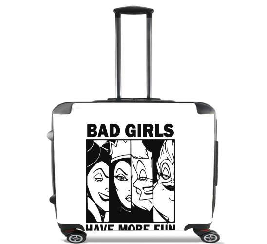  Bad girls have more fun para Ruedas cabina bolsa de equipaje maleta trolley 17" laptop