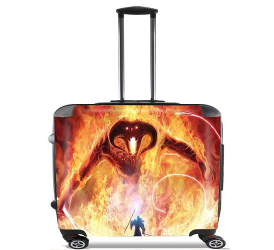  Balrog Fire Demon para Ruedas cabina bolsa de equipaje maleta trolley 17" laptop