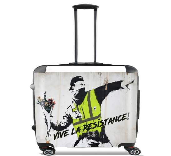  Bansky Yellow Vests para Ruedas cabina bolsa de equipaje maleta trolley 17" laptop