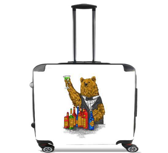  Bartender Bear para Ruedas cabina bolsa de equipaje maleta trolley 17" laptop