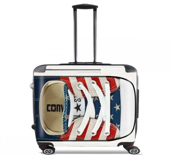  All Star Basket shoes USA para Ruedas cabina bolsa de equipaje maleta trolley 17" laptop