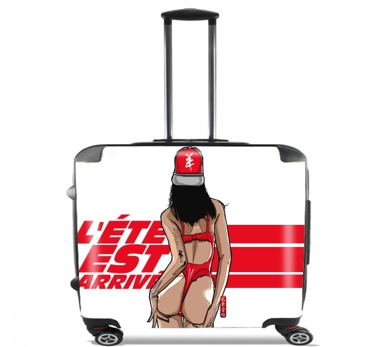  Beach Girl Sunset  para Ruedas cabina bolsa de equipaje maleta trolley 17" laptop