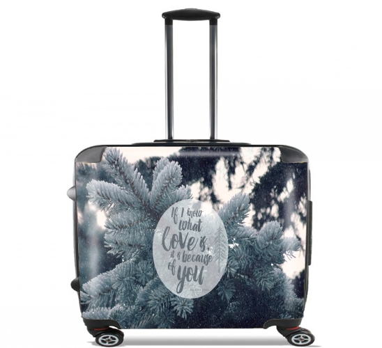  Because of You para Ruedas cabina bolsa de equipaje maleta trolley 17" laptop