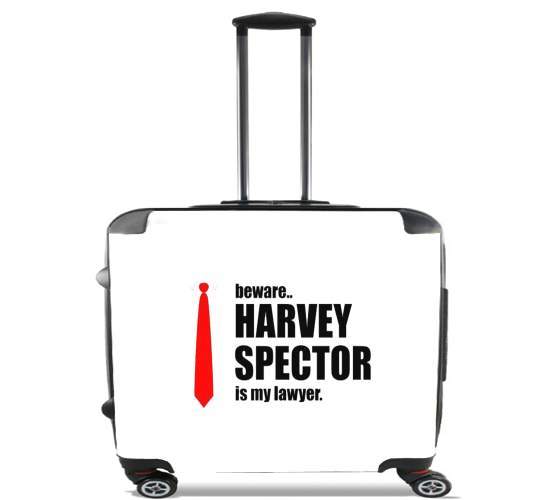  Beware Harvey Spector is my lawyer Suits para Ruedas cabina bolsa de equipaje maleta trolley 17" laptop