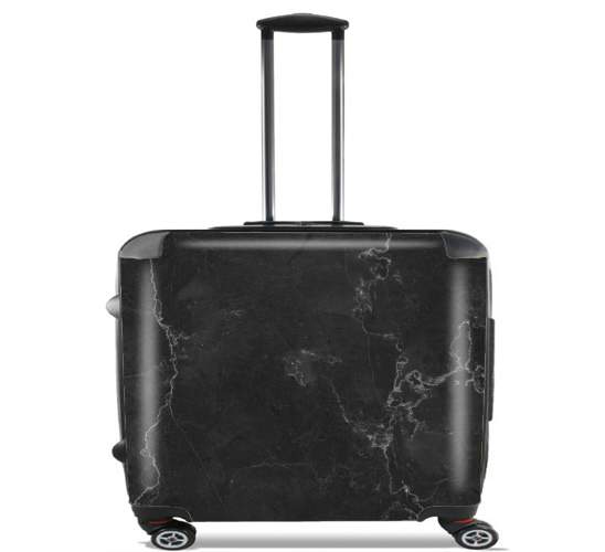  Black Marble para Ruedas cabina bolsa de equipaje maleta trolley 17" laptop