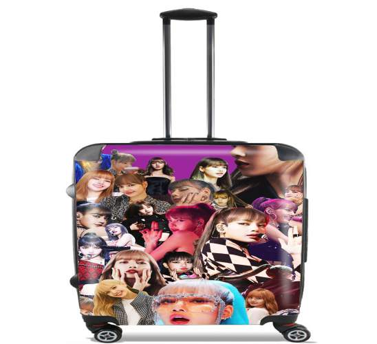  Blackpink Lisa Collage para Ruedas cabina bolsa de equipaje maleta trolley 17" laptop