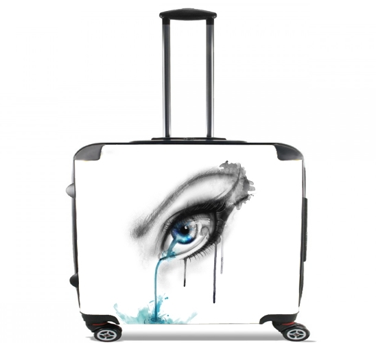  Blue tear river para Ruedas cabina bolsa de equipaje maleta trolley 17" laptop