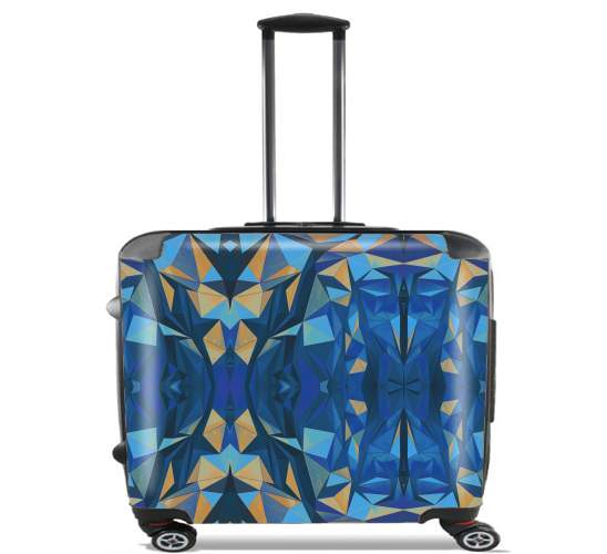  Blue Triangles para Ruedas cabina bolsa de equipaje maleta trolley 17" laptop