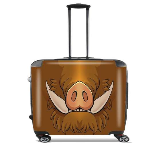  Boar Face para Ruedas cabina bolsa de equipaje maleta trolley 17" laptop
