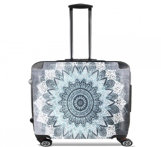  Bohochic Mandala in Blue para Ruedas cabina bolsa de equipaje maleta trolley 17" laptop