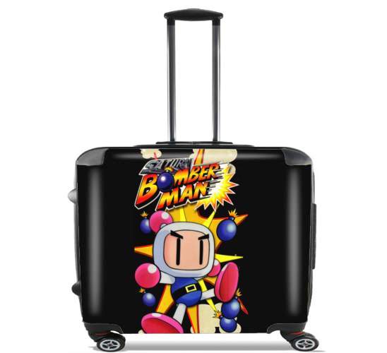  Boomberman Art para Ruedas cabina bolsa de equipaje maleta trolley 17" laptop