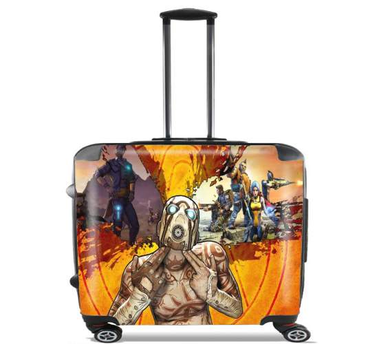  Borderlands Fan Art para Ruedas cabina bolsa de equipaje maleta trolley 17" laptop
