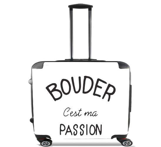  Bouder cest ma passion para Ruedas cabina bolsa de equipaje maleta trolley 17" laptop