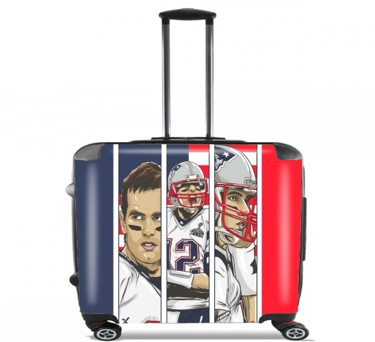  Brady Champion Super Bowl XLIX para Ruedas cabina bolsa de equipaje maleta trolley 17" laptop