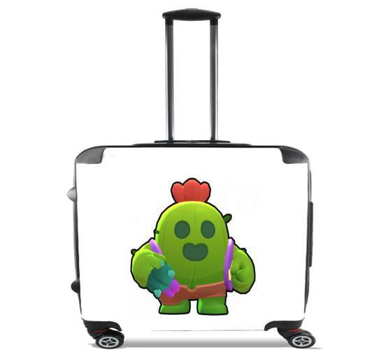  Brawl Stars Spike Cactus para Ruedas cabina bolsa de equipaje maleta trolley 17" laptop