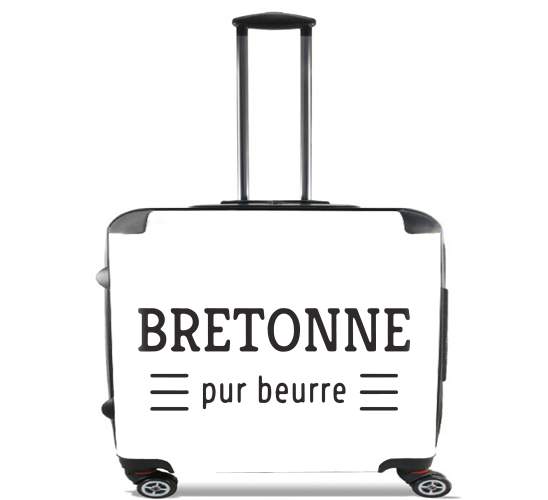  Bretonne pur beurre para Ruedas cabina bolsa de equipaje maleta trolley 17" laptop