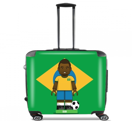  Bricks Collection: Brasil Edson para Ruedas cabina bolsa de equipaje maleta trolley 17" laptop