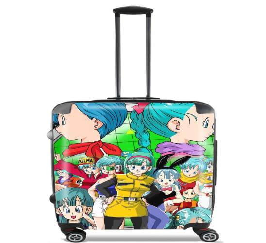  Bulma Dragon Ball super art para Ruedas cabina bolsa de equipaje maleta trolley 17" laptop