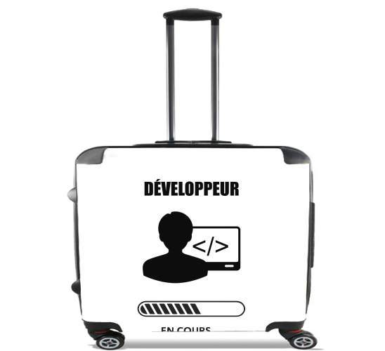 Cadeau etudiant developpeur informaticien para Ruedas cabina bolsa de equipaje maleta trolley 17" laptop
