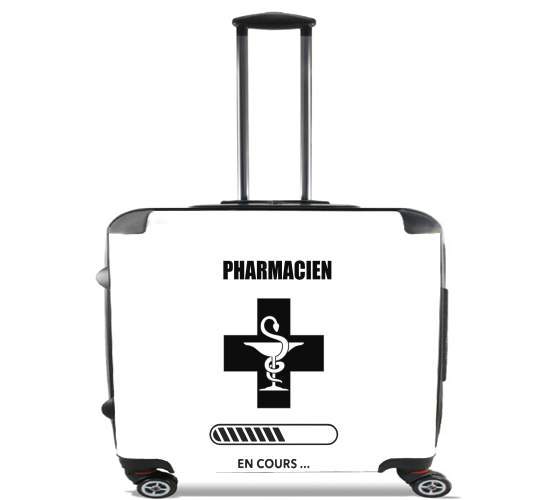  Cadeau etudiant Pharmacien en cours para Ruedas cabina bolsa de equipaje maleta trolley 17" laptop