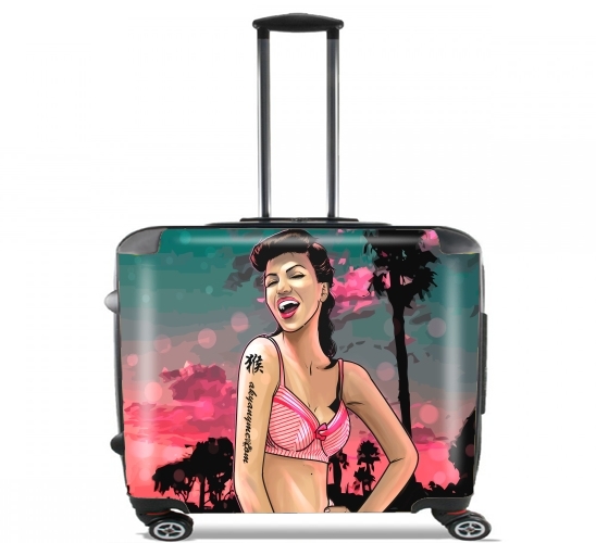  California Girl retro para Ruedas cabina bolsa de equipaje maleta trolley 17" laptop