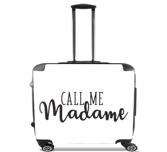  Call me madame para Ruedas cabina bolsa de equipaje maleta trolley 17" laptop