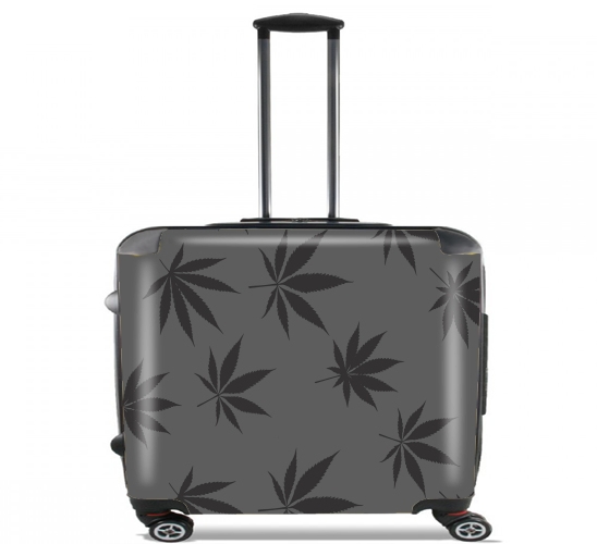  Cannabis Leaf Pattern para Ruedas cabina bolsa de equipaje maleta trolley 17" laptop