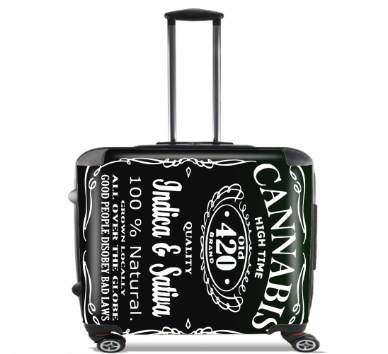  Cannabis para Ruedas cabina bolsa de equipaje maleta trolley 17" laptop