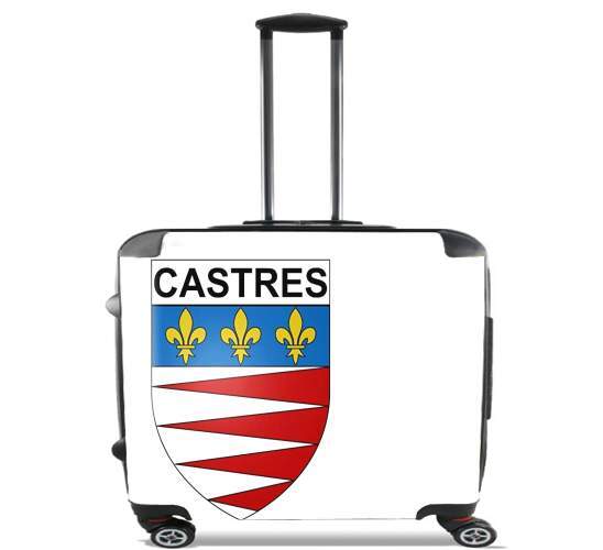  Castres para Ruedas cabina bolsa de equipaje maleta trolley 17" laptop