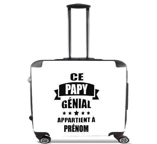  Ce papy genial appartient a prenom para Ruedas cabina bolsa de equipaje maleta trolley 17" laptop