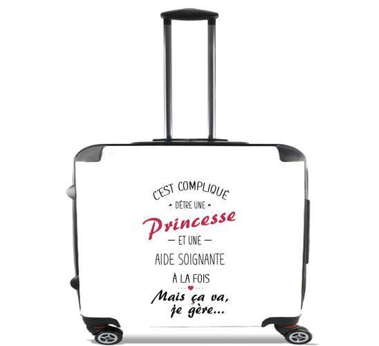  Cest complique detre une princesse et une aide soignante a la fois para Ruedas cabina bolsa de equipaje maleta trolley 17" laptop