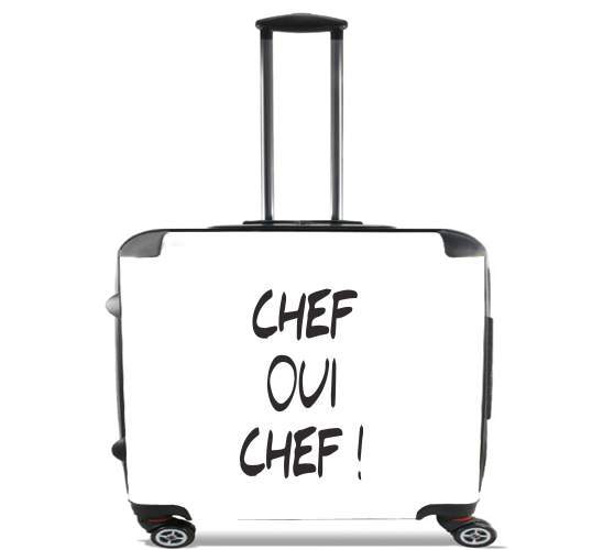  Chef Oui Chef para Ruedas cabina bolsa de equipaje maleta trolley 17" laptop