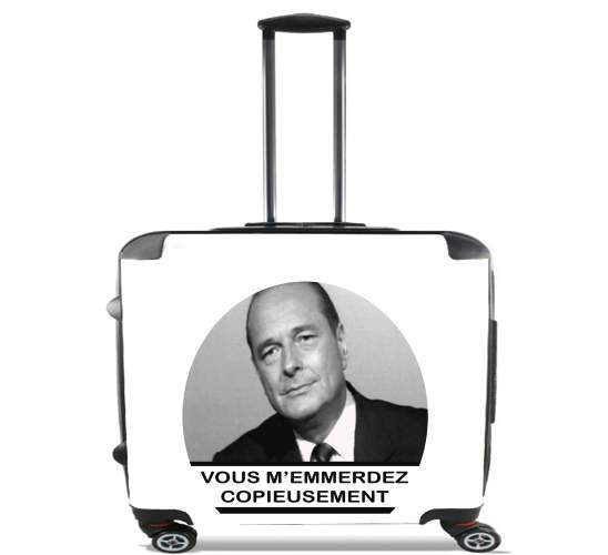  Chirac Vous memmerdez copieusement para Ruedas cabina bolsa de equipaje maleta trolley 17" laptop