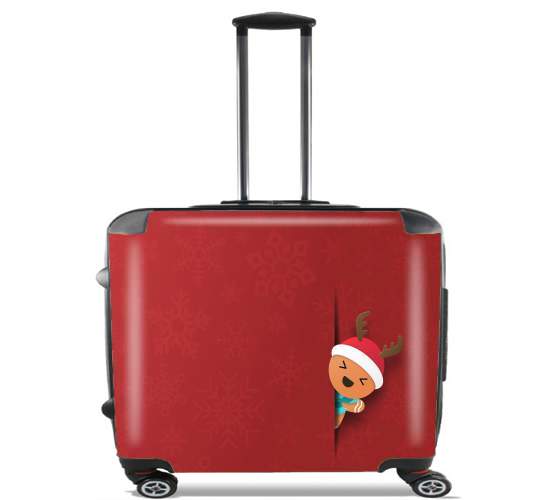  Christmas cookie para Ruedas cabina bolsa de equipaje maleta trolley 17" laptop