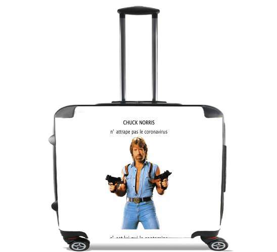  Chuck Norris Against Covid para Ruedas cabina bolsa de equipaje maleta trolley 17" laptop
