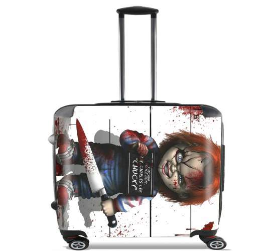  Chucky la muñeca que mata para Ruedas cabina bolsa de equipaje maleta trolley 17" laptop
