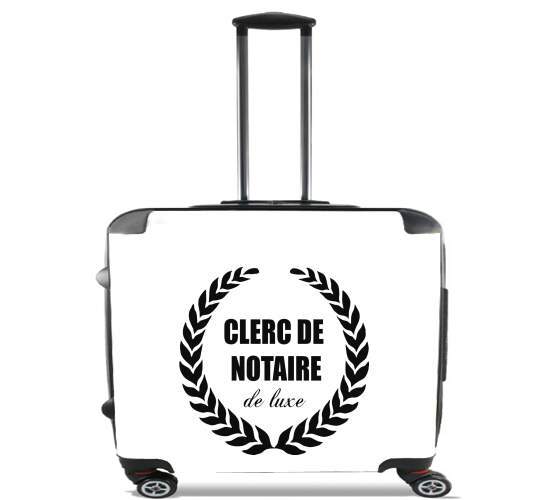  Clerc de notaire Edition de luxe idee cadeau para Ruedas cabina bolsa de equipaje maleta trolley 17" laptop