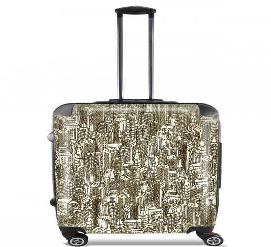  Concrete Visions para Ruedas cabina bolsa de equipaje maleta trolley 17" laptop
