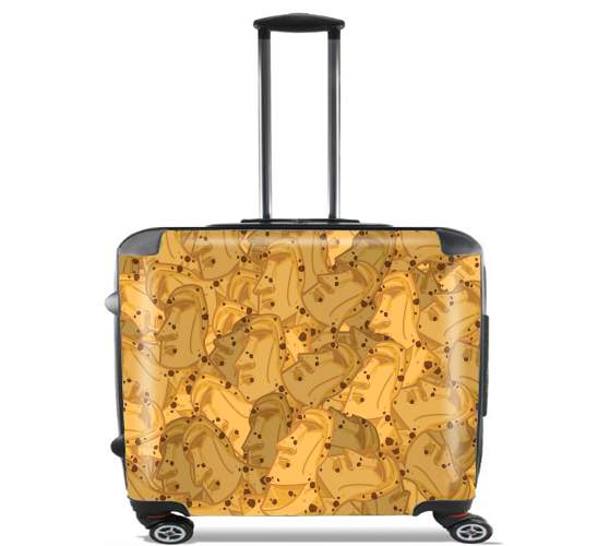  Cookie Moai para Ruedas cabina bolsa de equipaje maleta trolley 17" laptop
