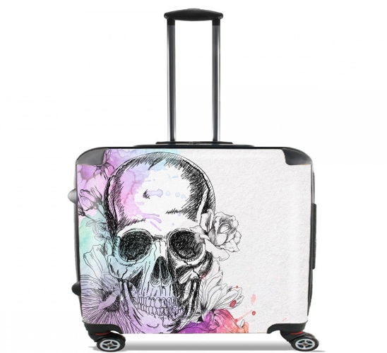  Color skull para Ruedas cabina bolsa de equipaje maleta trolley 17" laptop